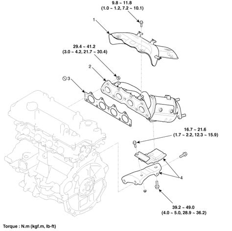 kia soul metal bracket near muffler|65791.